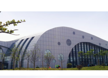 三门峡会议中心外景网架工程
